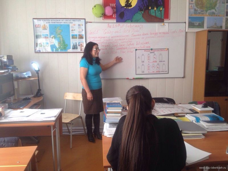 English lesson as a performanse